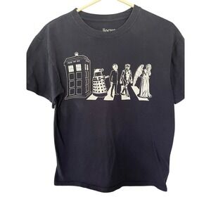 Doctor Who 2009 Black Graphic T-Shirt size Medium